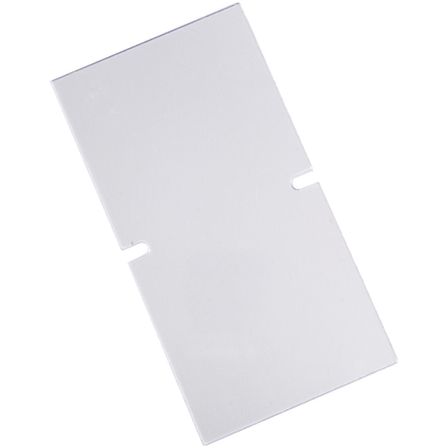 Power Distribution Block Cover, Plastic, Clear, 1.78 W x 3.38 H x 0.06 D in.
