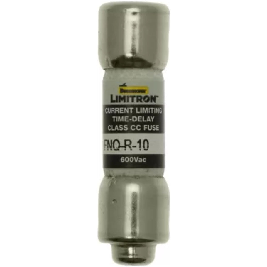 Limitron FNQ-R Series Class CC Time Delay Fuse, Rejection-Type, Current-Limiting, 10A, 600V
