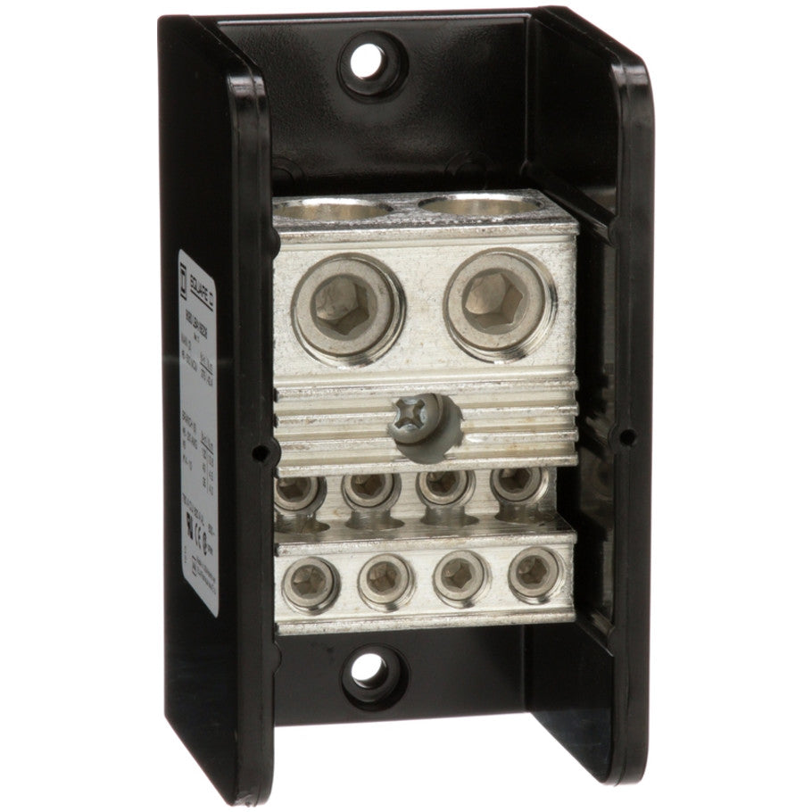 Power distribution block, Linergy, 1 pole, 2 line, 8 load, 760A Cu, 620A Al, 600V