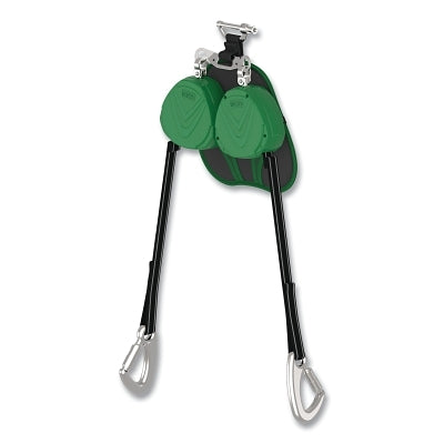 V-TEC EDGE Personal Fall Limiter, Twin Leg, 8 ft, 310 lb Load Cap, Harness Locking Pin, Coated Snaphook Bottom Connector