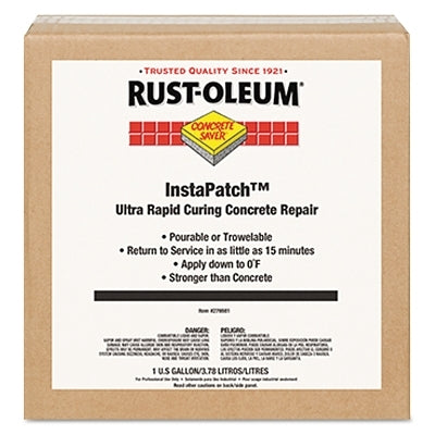Concrete Saver InstaPatch Concrete Repair Compound, 1 gal, Kit Box, Black/Gray