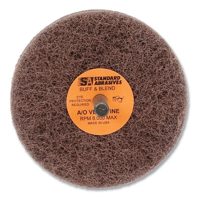 3M 051115-32525 Buff and Blend GP Wheel, 3 in dia x 0.25 in arbor, Very Fine, 8000 RPM, Aluminum Oxide