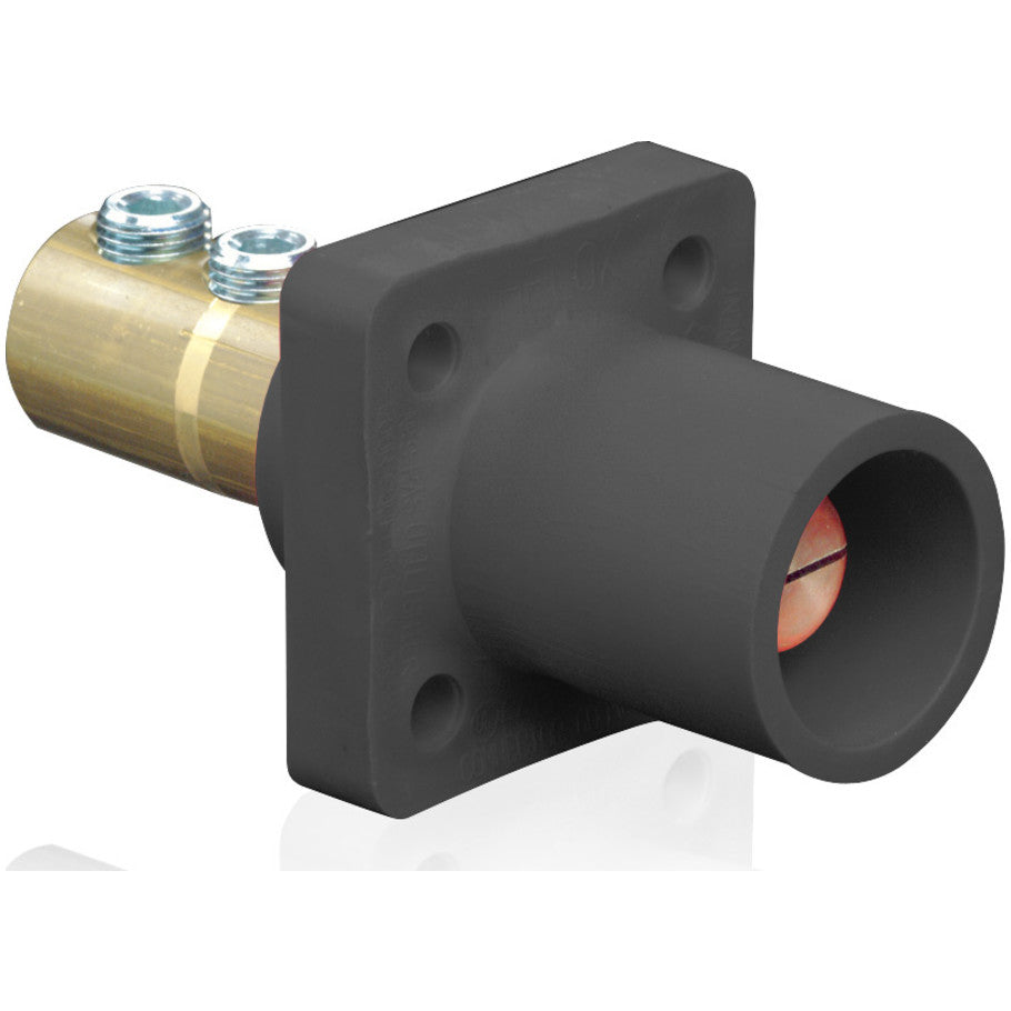 Single Pole Cam-Type Connector, Male, 400A, 600 V AC/DC, 1/0 to 4/0 AWG, Black