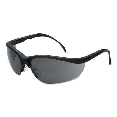 Klondike KD1 Series Protective Eyewear, Gray Polycarbonate Lens, UV-AF Anti-Fog, Black Nylon Frame
