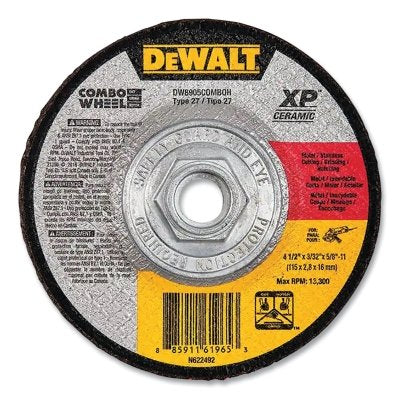 XP Ceramic Combo wheel, 4-1/2 in dia, type 27