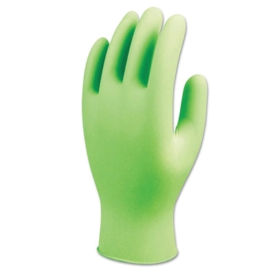 7705PFT Disposable Nitrile Gloves, Powder Free, 4 mil, X-Large, Fluorescent Green