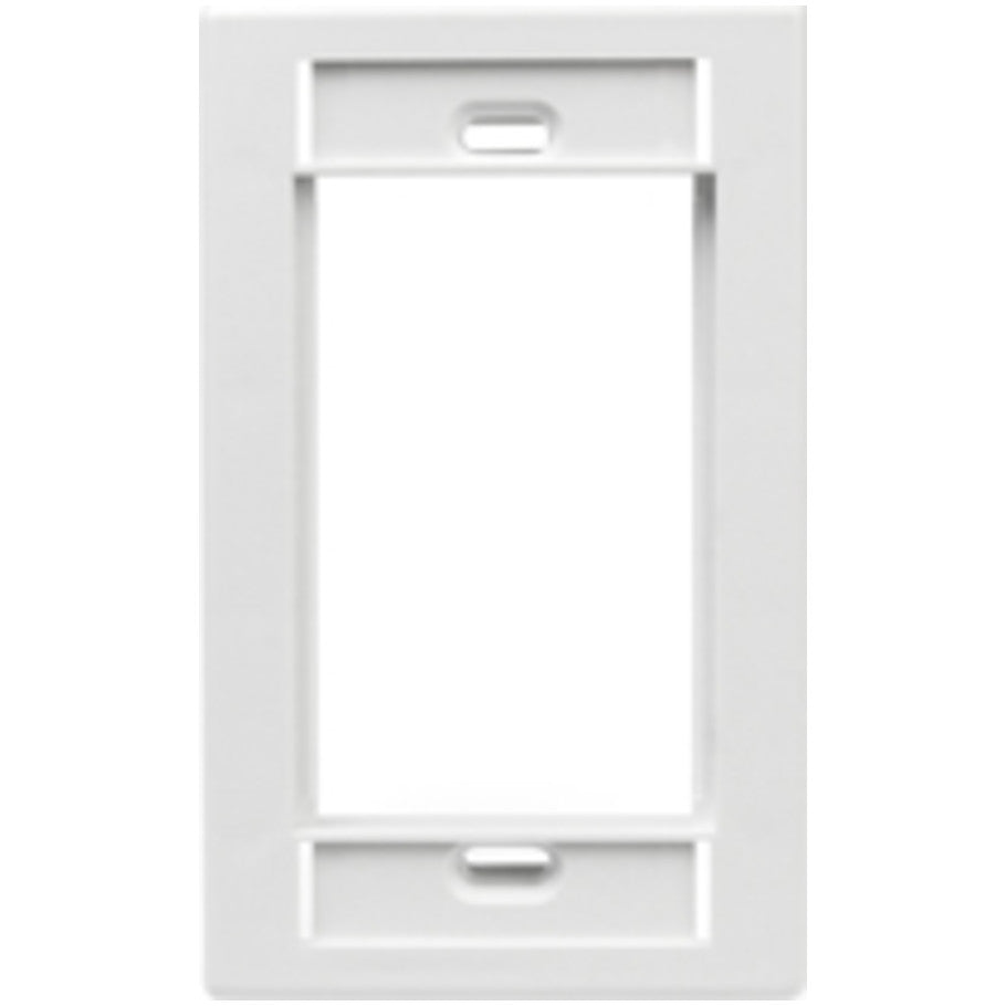 Multimedia Outlet System (MOS) Single-Gang Faceplate, White