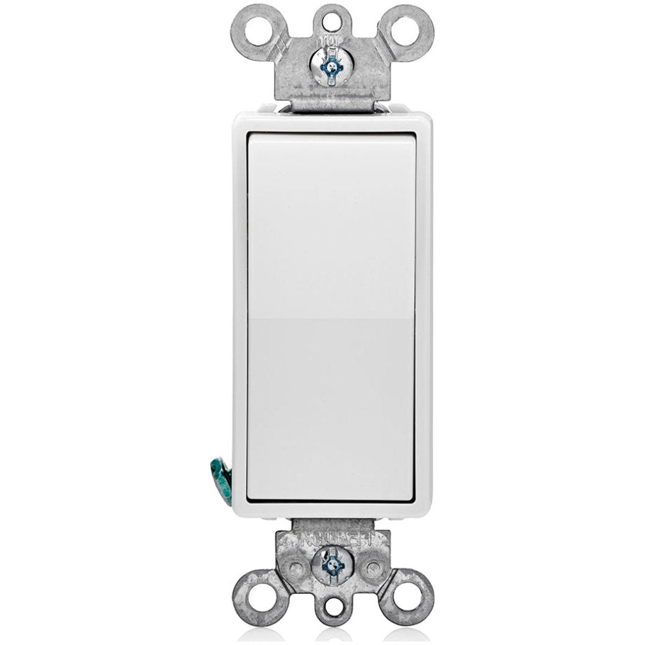 Residential Grade Decora Rocker AC Quiet Switch, 4-Way, 15A, 120/277V, White