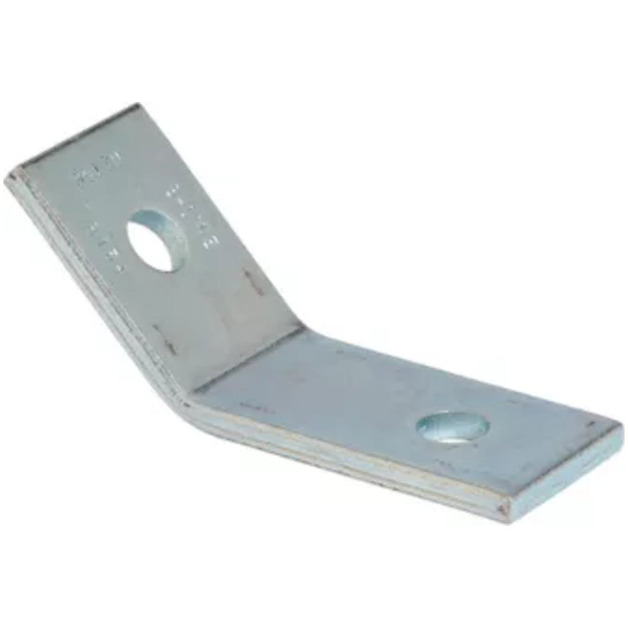 45-Degree Open Angle, Zinc Plated, Steel, 2 Hole