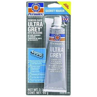 Ultra Silicone RTV Gasket Maker 3.5 oz, Tube, Ultra Grey