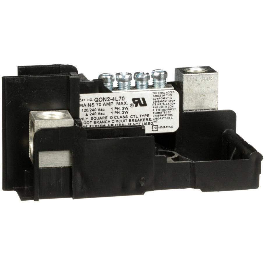 Load center interior, QO, mounting base, 1 phase, 2 spaces, 70A main lugs, OEM