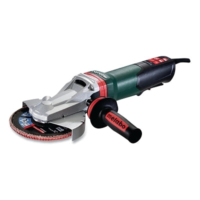 Flat Head Angle Grinder, Quick, 6 in dia, 13.5 A, 9600 RPM, Paddle Switch, Brake, 39 Accessible Angle