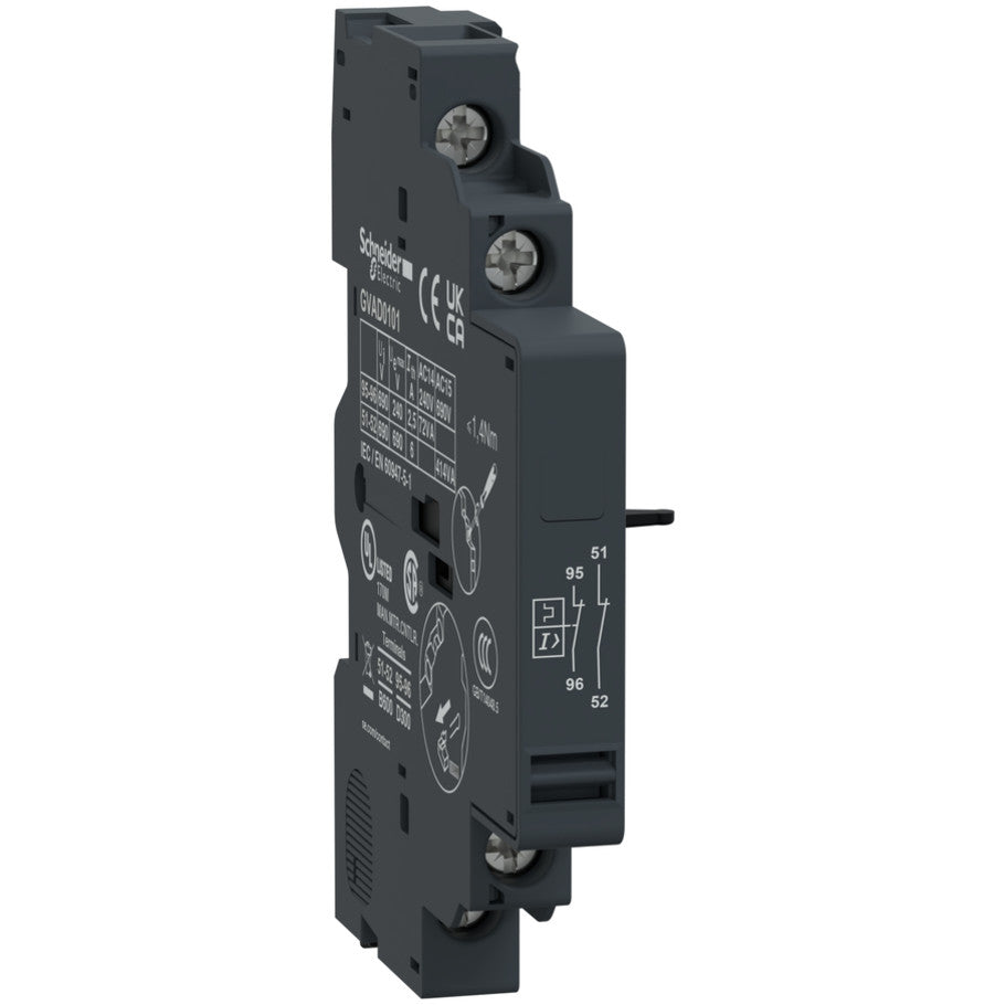 TeSys Deca - Auxiliary contact - 1 NC   1 NC (fault)