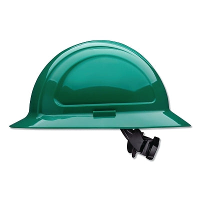 North Zone N20 Full Brim Hard Hat, Ratchet, Green