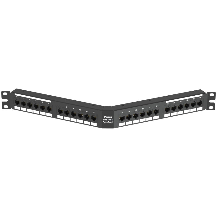 Patch Panel, Cat 6a, 24-Port