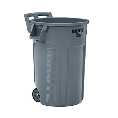 BRUTE Vented Wheeled Container, 44 gal, Resin, Gray