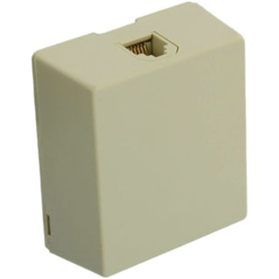 Type 625A2 Surface Mount Jack Box, 6P6C, Ivory