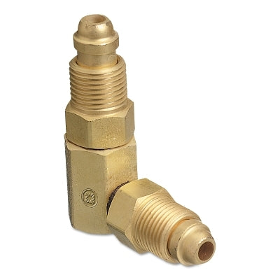 Inert Arc Hose & Torch Adaptor, Brass, Elbow - 90, Male/Male, RH to RH