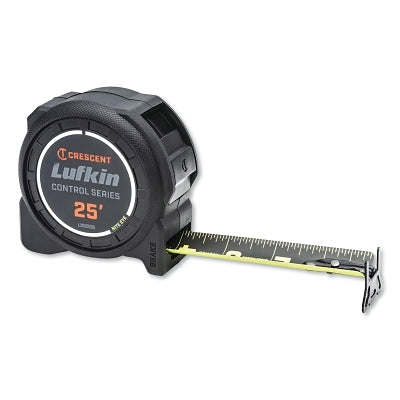 Command Control Series Tape Measure, 1-3/16 in W x 25 ft L, Black Hi-Viz Green Markings Blade