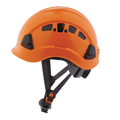 CH-400V Climbing Style Vented Hard Hat, 6 pt Rapid Dial, Orange