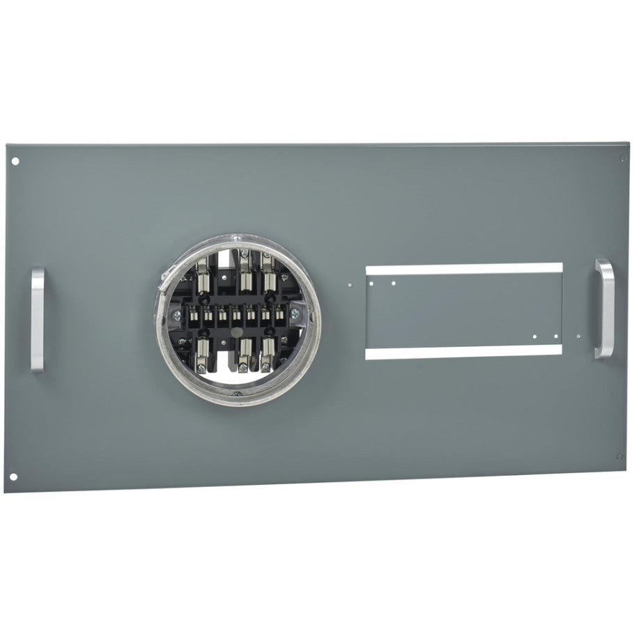 Meter Door, Speed-D Switchboards, 15in H, 13 jaw sockets, 1 Meter socket, test block