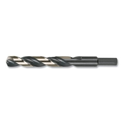 135 Heavy-Duty 3/8 in Reduced Shank Jobber-Length Drill Bit, 1879 with Flats, 0.4844 in dia Cutting, 5.875 in OAL, 31/64 in