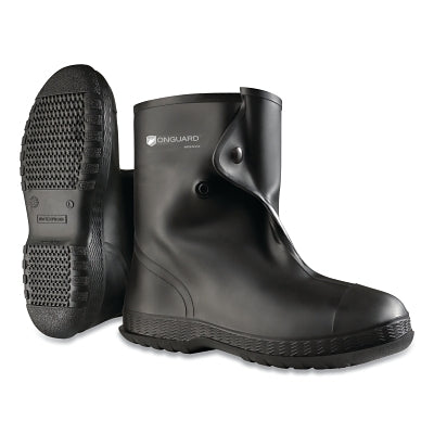 Overshoes, 2X-Large, 10 in, PVC, Black