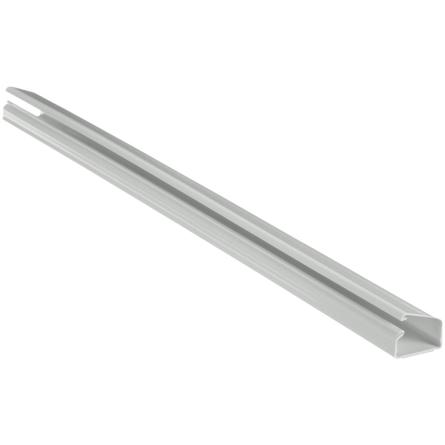 Pan-Way LD10 Non-Metallic 1-Piece Latching Surface Raceway, Adhesive Backing, Gray, 6 ft.