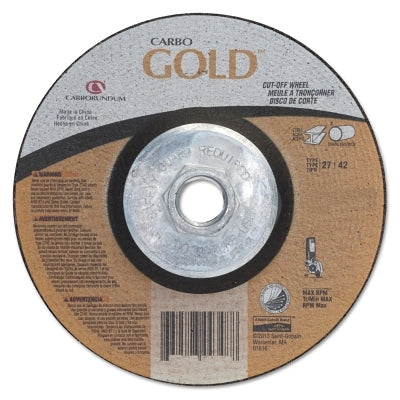 Carbo GoldCut Reinforced Aluminum Oxide Abrasives, 4 1/2 in Dia., 30 Grit