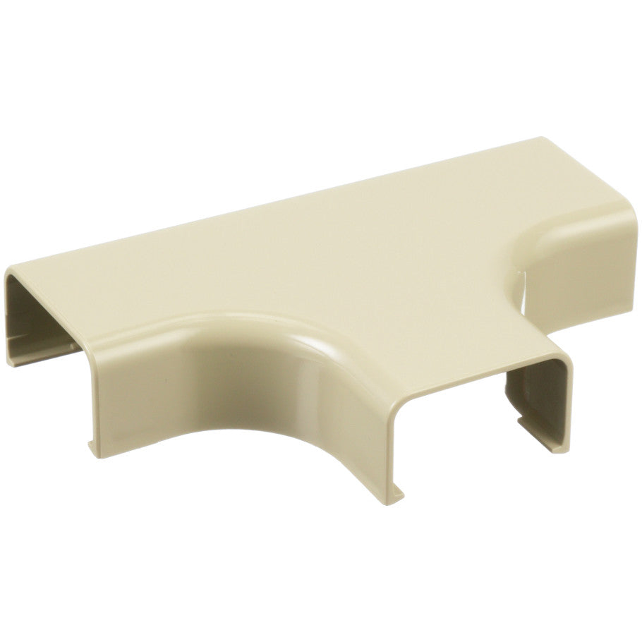 Surface Raceway, LDPH5 Tee fitting, Electric Ivory