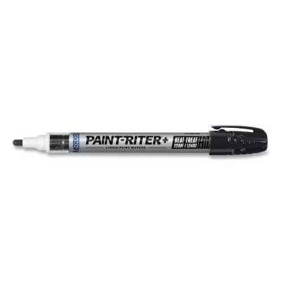 Paint-Riter+ Heat Treat Liquid Paint Marker, Black, 1/8 in, Bullet Tip