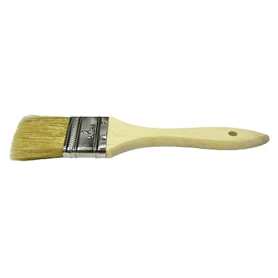 Chip & Oil Brushes, 1 in wide, 1 1/2 in trim, White China, Wood handle