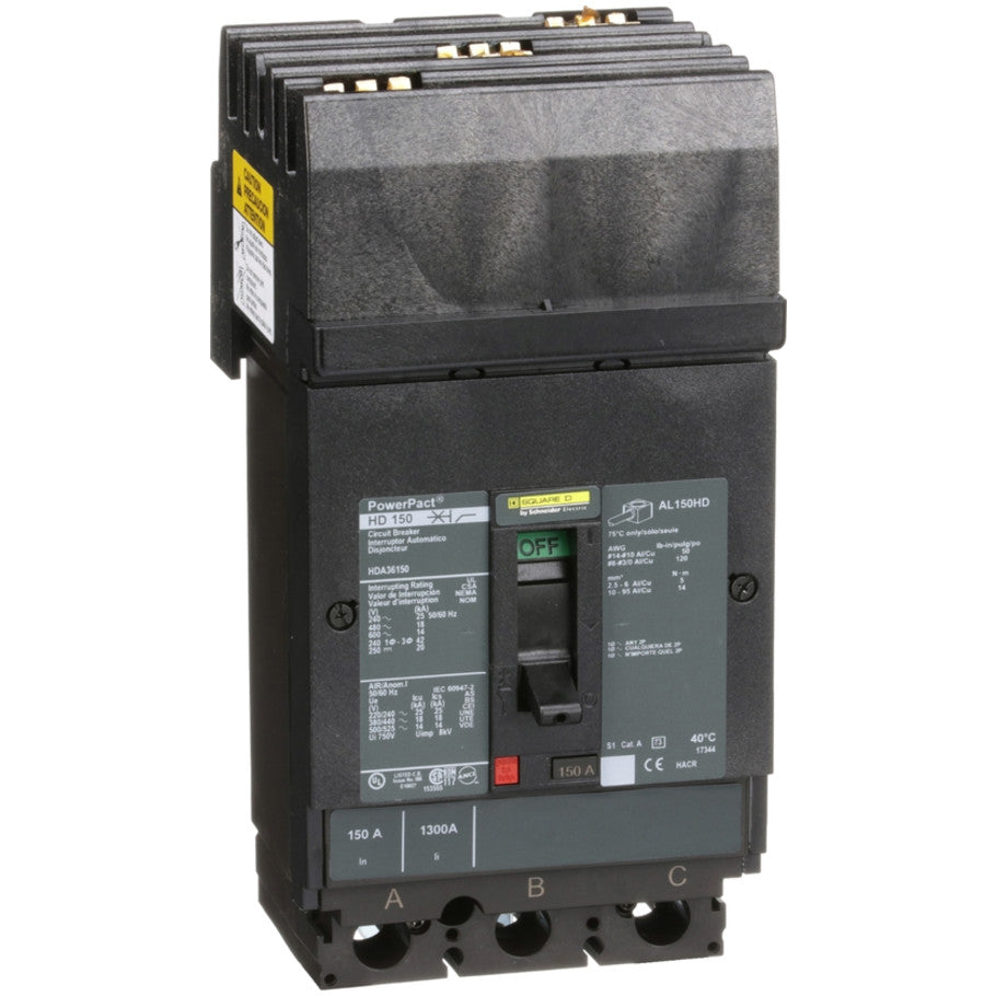 H-Frame Thermal Magnetic 150A 600V 3-Pole Circuit Breaker